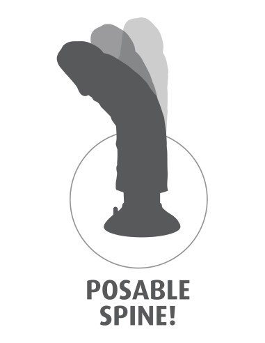 Gode avec vibration King Cock 19 x 4.5cm