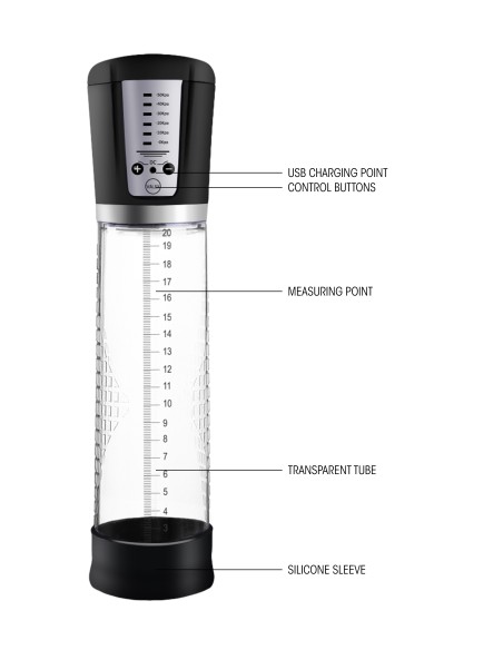 Pompe automatique pour pénis Pumped 20 x 6cm - Pompes à Pénis - 3