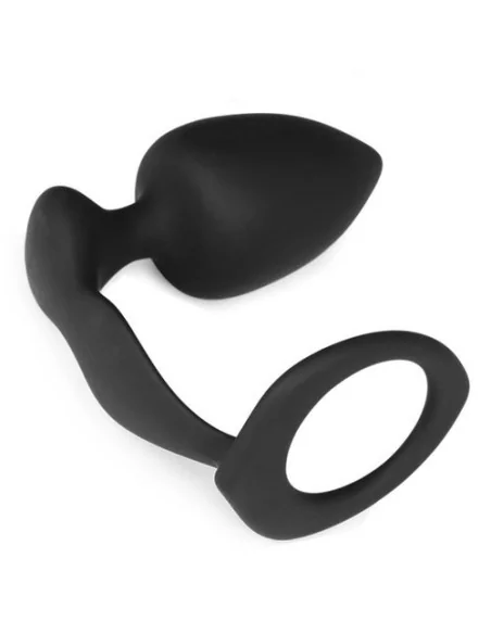 Plug et Cockring Silicone 8cm