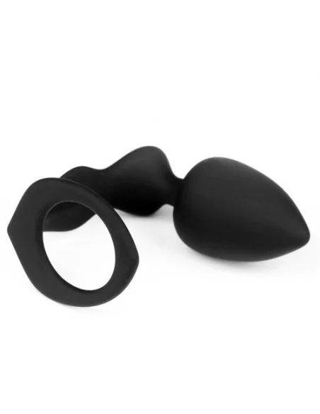 Plug et Cockring Silicone 8cm