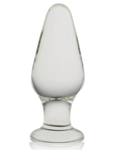 Plug en verre Romance Transparent 9.5 x 3.8cm