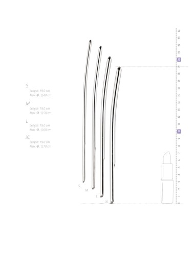 Pack de 4 tiges d'urètre 4-7mm