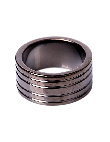 Cockring RIBBED Black 25mm