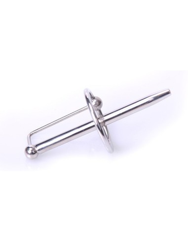 Tige percée d'urètre avec anneau PRINCESS WAND 7.5cm x 6mm