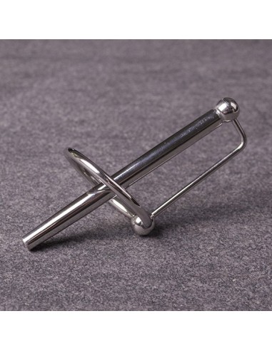 Tige percée d'urètre avec anneau PRINCESS WAND 7.5cm x 6mm
