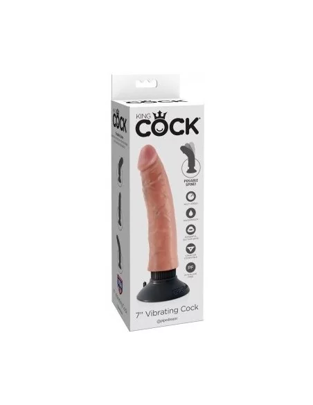 Gode vibrant King Cock 18 x 4 cm