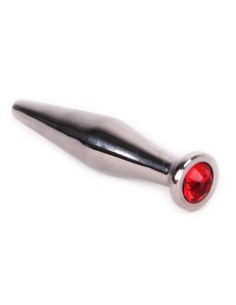 Plug pour pénis avec bijou SMOOTH Rouge 11mm