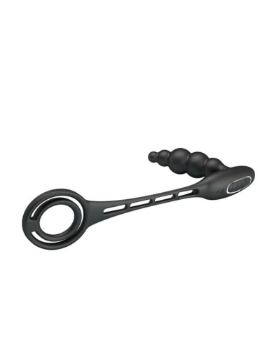 Plug vibrant avec Anneaux VIBRA PENIS 8 x 2.4 cm