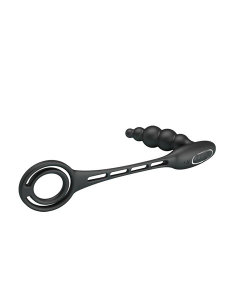 Plug vibrant avec Anneaux VIBRA PENIS 8 x 2.4 cm