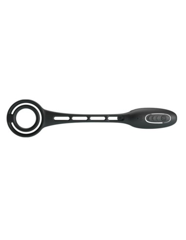 Plug vibrant avec Anneaux VIBRA PENIS 8 x 2.4 cm