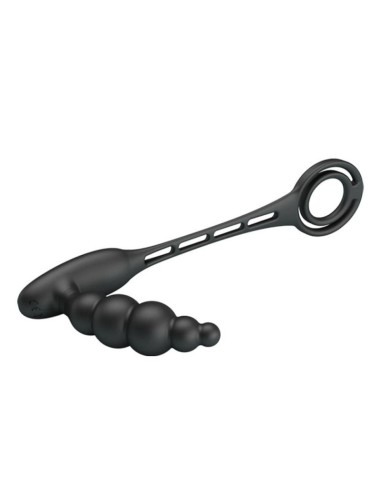 Plug vibrant avec Anneaux VIBRA PENIS 8 x 2.4 cm