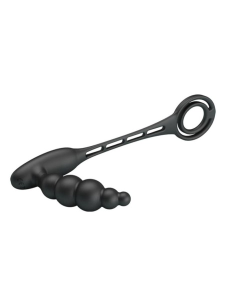 Plug vibrant avec Anneaux VIBRA PENIS 8 x 2.4 cm