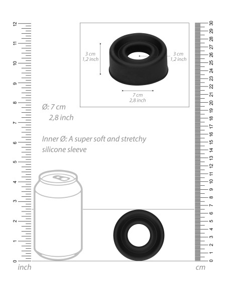 Manchon de pompe à pénis 6.5cm - Pompes à Pénis - 5