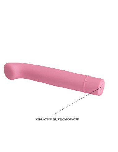 Sextoy vibrant BOGEY - 15 x 2.4 cm Rose pastel