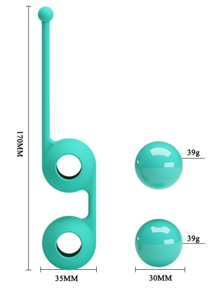 Boules Kegel Tighten Up III Turquoise