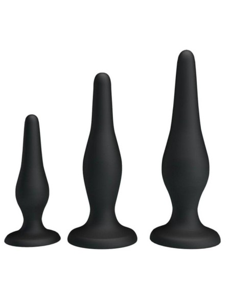 Lot de 3 plugs Silicone Débutant