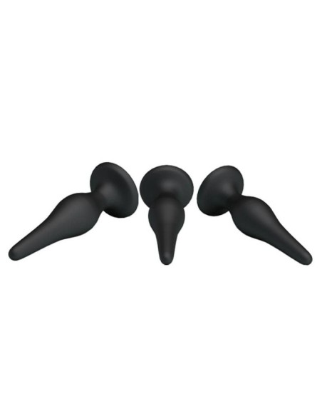 Lot de 3 plugs Silicone Débutant