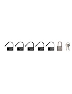 Lot de 5 Locks numérotés noirs