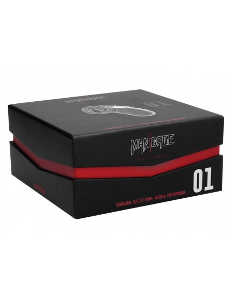 Cage de chasteté ManCage Modèle 01 9 x 3.5 cm Transparente