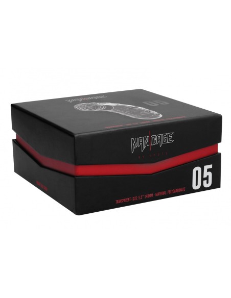 Cage de chasteté ManCage Modèle 05 14 x 4.5 cm Transparente