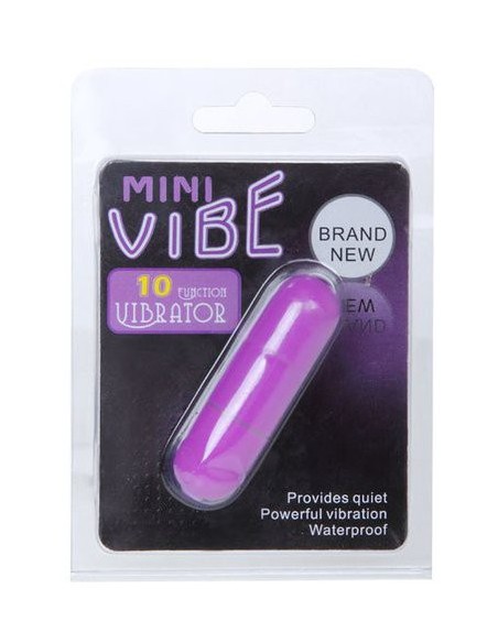 Mini Vibro 10 fonctions 6cm Violet Mini Vibro 10 fonctions 6cm Violet