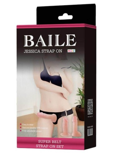 Gode ceinture Strap-On Jessica 2 dildos - Godes Harnais - 2