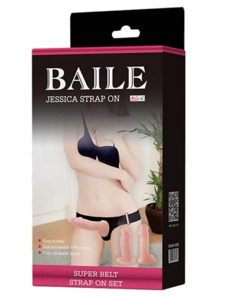 Gode ceinture Strap-On Jessica 2 dildos - Godes Harnais - 2