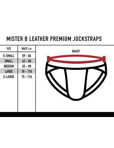 Jockstrap en cuir Mister B Noir