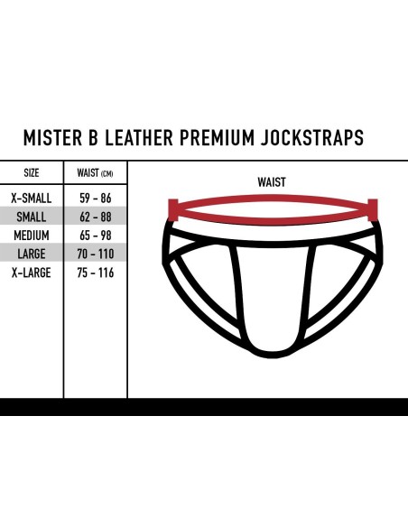 Jockstrap en cuir Mister B Noir Jockstrap en cuir Mister B Noir